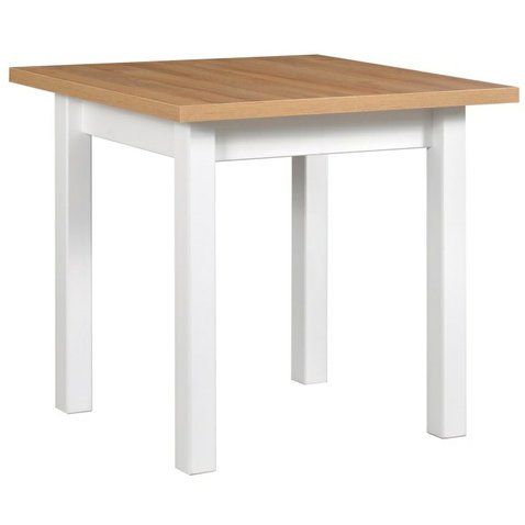 Jedálenský stôl Max 8 - biela/dub wotan - 01