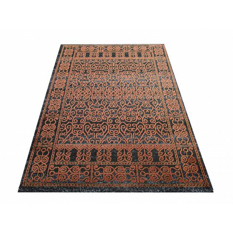 VÝPREDAJ - Moderný koberec Ambasador 1 - 160 x 220 cm - oranžová 01