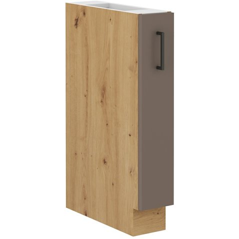 Spodná kuchynská skrinka 15 D BOLONIA - lanýžovo sivá/dub artisan 01