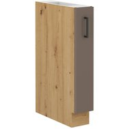 Spodná kuchynská skrinka 15 D BOLONIA - lanýžovo sivá/dub artisan