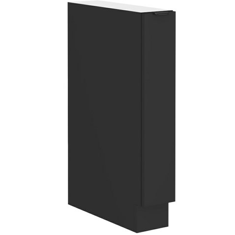 Úzka výsuvná skrinka Siena cargo - čierna 01