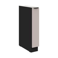 Úzka výsuvná skriňa 15 D CARGO Arona - kašmír/čierny mat 01