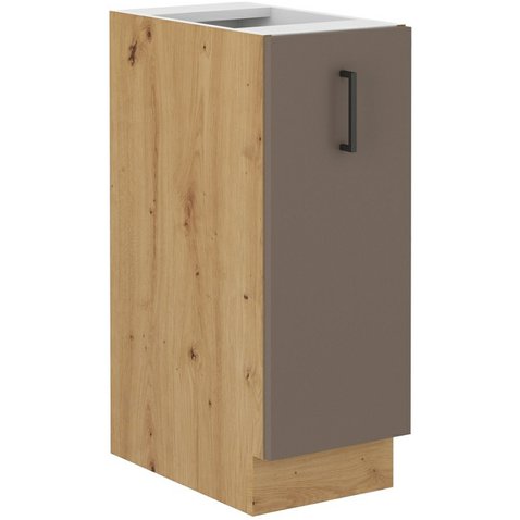 Spodná kuchynská skrinka 30 D BOLONIA - lanýžovo sivá/dub artisan 01