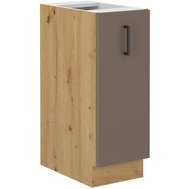 Spodná kuchynská skrinka 30 D BOLONIA - lanýžovo sivá/dub artisan