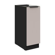 Spodná kuchynská skrinka 30 D CARGO Arona - kašmír/čierny mat 01