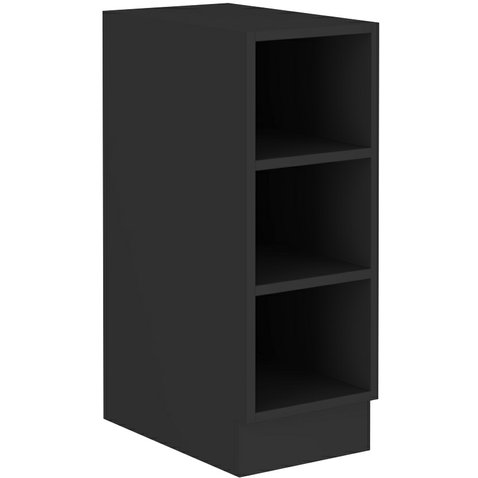 Spodný regál Siena - čierny mat - 01