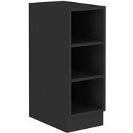 Spodný regál Siena - čierny mat - 01