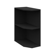 Spodná rohová polica Arona - čierny mat 01