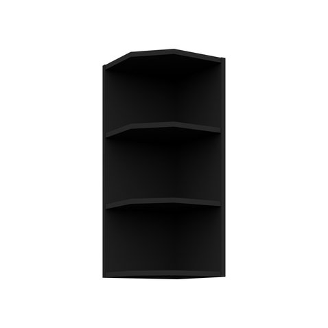 Horný bočný regál Arona - čierny mat 01