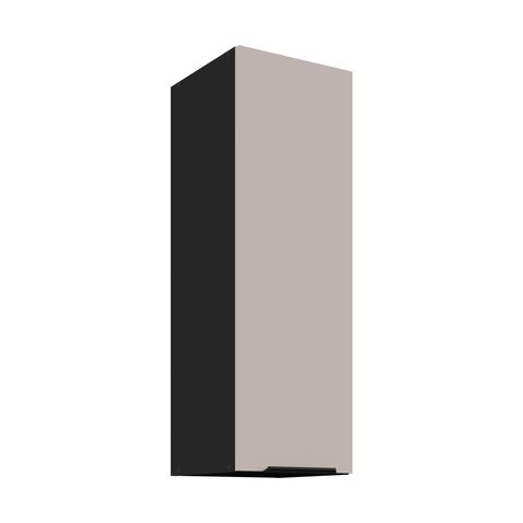 Vysoká horná kuchynská skrinka 30 G-90 Arona - kašmír/čierny mat 01