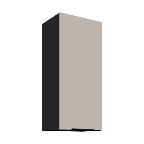 Vysoká horná jednodverová skrinka 40 G-90 Arona - kašmír/čierny mat 01