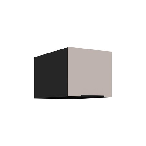 Hlboká úzka výklopná skrinka 40 NAGU-36 Arona - kašmír/čierny mat 01