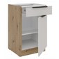 Spodná kuchynská skrinka so zásuvkou Solea 50 D 1F 1S BB - kašmír/dub artisan 02