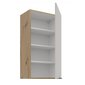 Vysoká horná kuchynská skrinka Solea 50 G-90 1F - kašmír/dub artisan 02