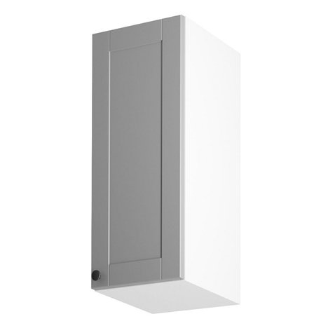 Horná kuchynská skrinka Linea G30/P - biela / šedá - pravé prevedenie - 01