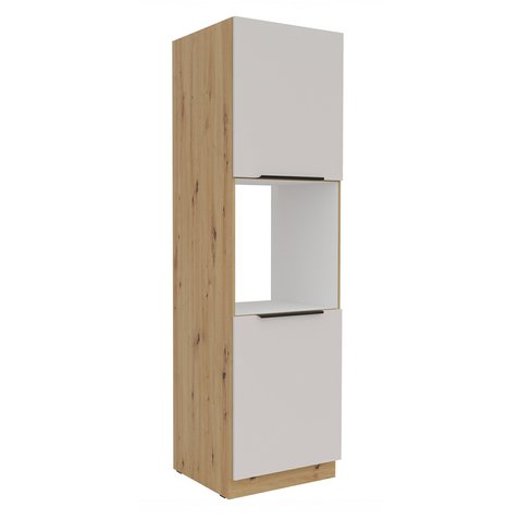 Skriňa na vstavanú rúru Solea 60 DP-210 2F - kašmír/dub artisan 01