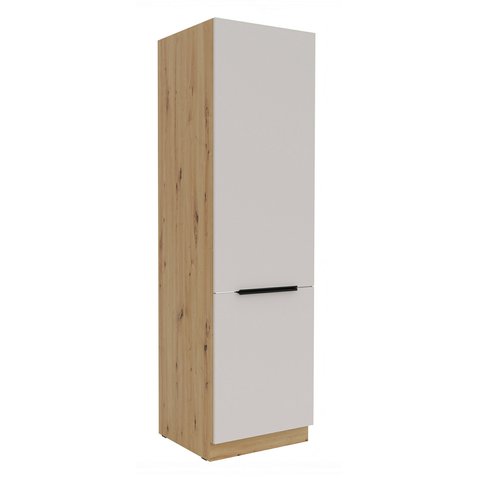 Skriňa na vstávanú chladničku Solea 60 LO-210 2F - kašmír/dub artisan 01