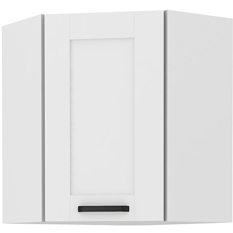 Horná rohová skrinka Luna 60x60 GN-72 1F  - biela matná