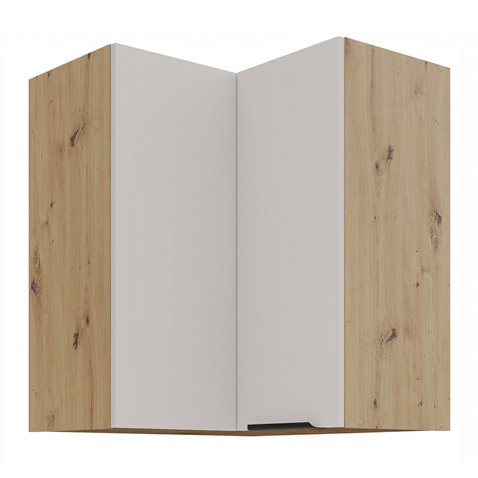 Rohová horná skrinka Solea 60x60 GN-72 2F - kašmír/dub artisan 01