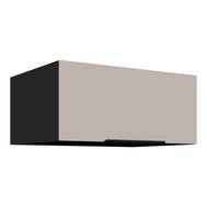 Hlboká horná výklopná skrinka 80 NAGU Arona - kašmír/čierny mat 01