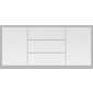 Minimalistická komoda Ava - biela 05