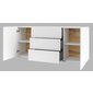 Minimalistická komoda Ava - biela 06