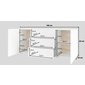 Minimalistická komoda Ava - biela 07