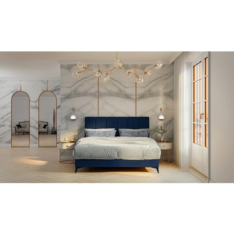 Dvojlôžková čalúnená posteľ Adert - 140 x 200 cm - 01