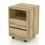 Šuplíkový kontajner Agapi – dekor dub grand, 2 zásuvky, minimalistický dizajn 01