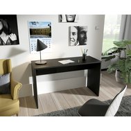 Písací stôl Agapi, čierny mat - lamino, minimalistický, bez zásuviek 01