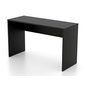 Písací stôl Agapi, čierny mat - lamino, minimalistický, bez zásuviek 03