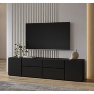 Televízny stolík Asymetric v čiernom prevedení 01