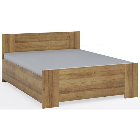 Moderná manželská posteľ Bono 160x200 cm - dub zlatý - 01
