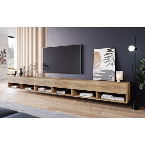 TV stolík Lowboard A300 v dekore gaštan 300 cm