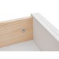 Malý TV stolík z masívneho dreva Belluno Elegante 1 - biela 04