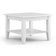 Malý konferenčný stolík z masívu borovice Belluno Elegante 2 - biela