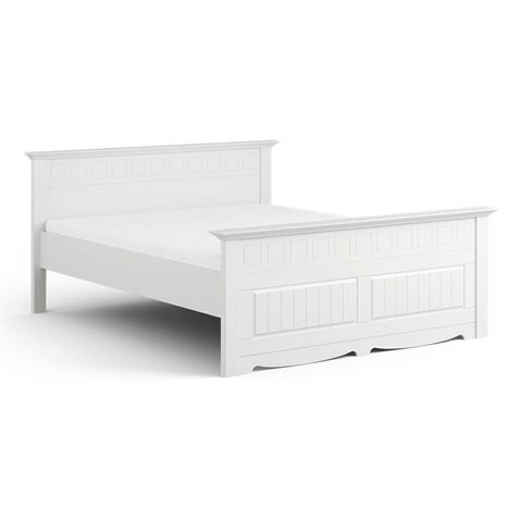 Masívna dvojlôžková posteľ Belluno Elegante 4 - 180 x 200 cm - biela 01