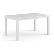 Rozkladací jedálenský stôl z masívu borovice Belluno Elegante - biela