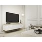 TV stolík Oro 135 cm - biela/zlatá