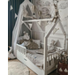 Detská domčeková posteľ Bianco Plus s úložným priestorom - biela - reálne foto