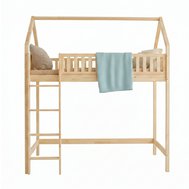 Drevená poschodová posteľ Bianco Loft