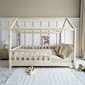 Prírodná domčeková posteľ pre deti Blanco – 190×90