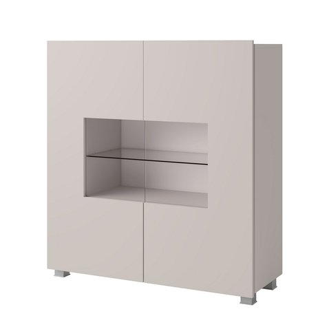 Komoda s LED osvetlením CALABRINI - kašmír 01