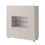 Komoda s LED osvetlením CALABRINI - kašmír 01