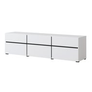 TV stolík Cross 180 cm - biela / čierna 03