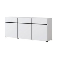 Komoda Cross 180 cm - biela / čierna 03