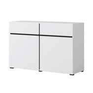 Kombinovaná komoda Cross 119 cm - biela / čierna 02