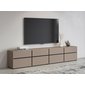 Moderný TV stolík Cross 225 cm - congo / čierna 02