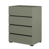 Zásuvková komoda Cross - pine green / čierna 04