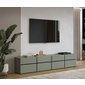 Moderný TV stolík Cross 225 cm - pine green / čierna 01
